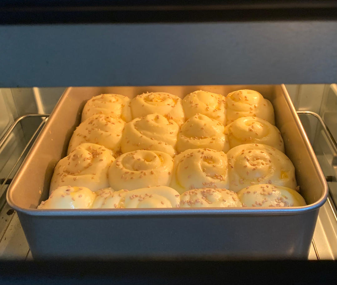 蜂蜜脆底小面包(一次发酵)