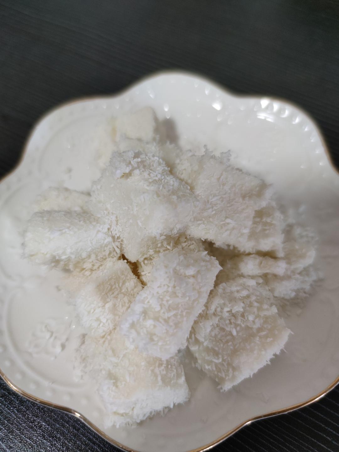 椰丝牛奶小方--椰浆版