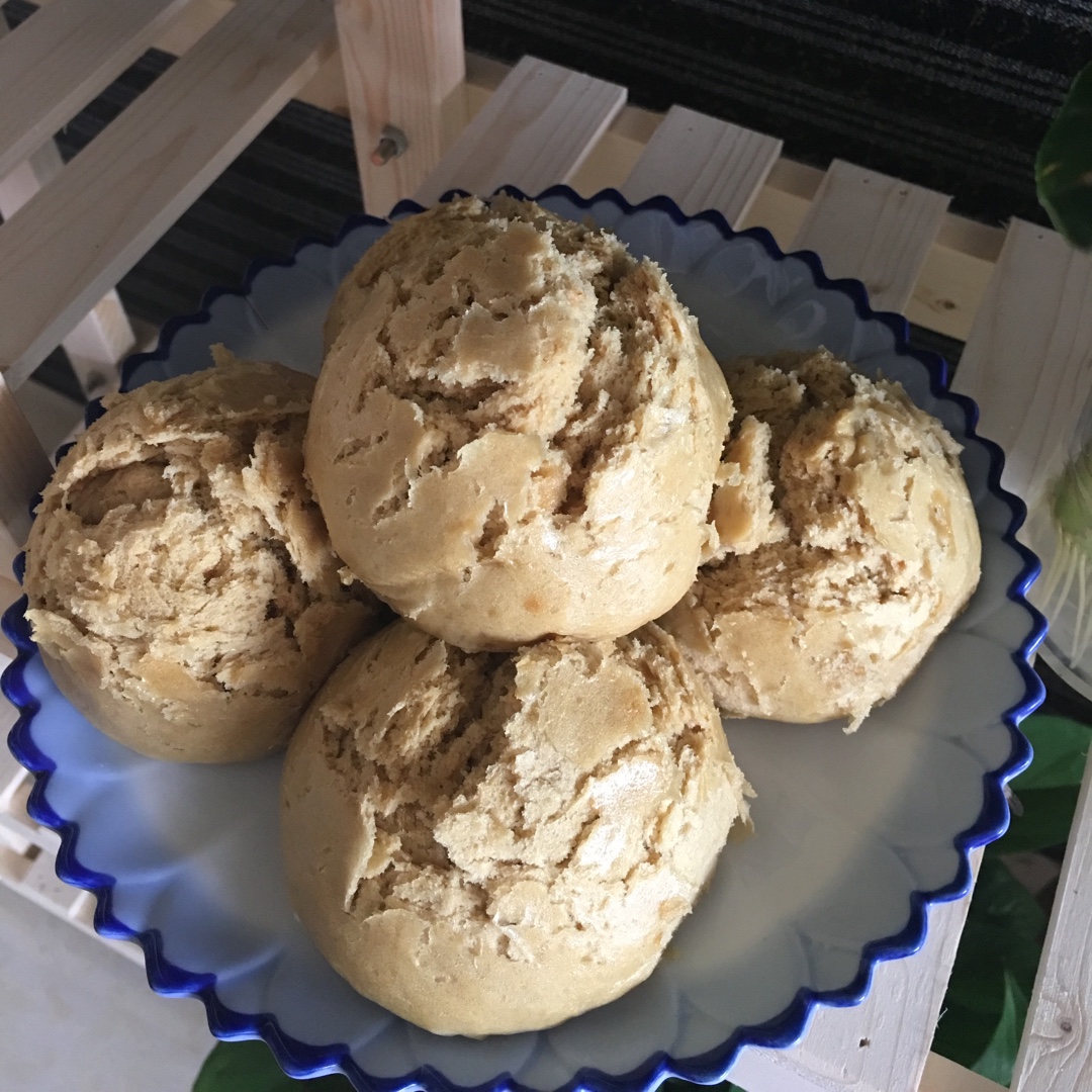 天然酵母红糖老面开花馒头