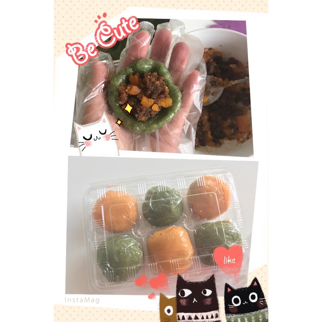 新晋网红【杏花楼 咸蛋黄肉松青团】