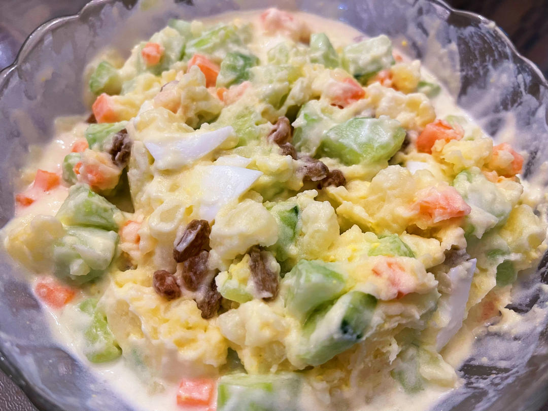 🔥零失败❗️低脂鸡蛋土豆泥沙拉🥗爆好吃