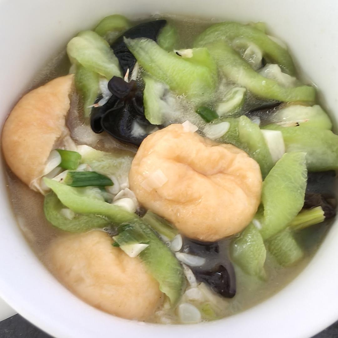 丝瓜鱼腐