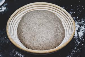 无糖无油的酸奶黑麦天然酵母面包的做法 步骤5