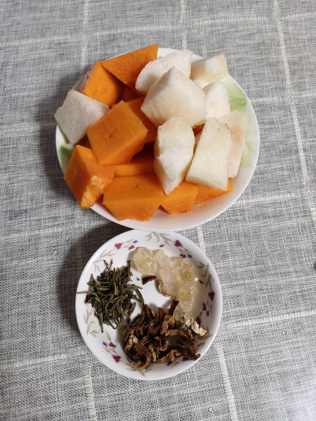 木瓜雪梨养颜茶【1月北鼎养生壶食谱】