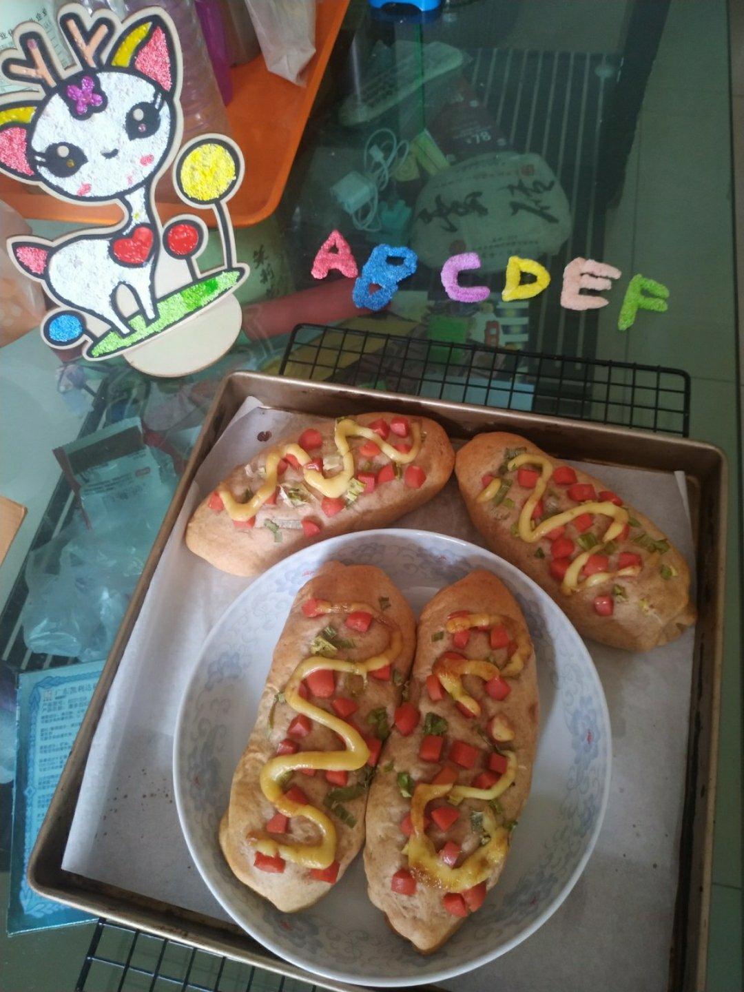 香葱火腿肉松面包