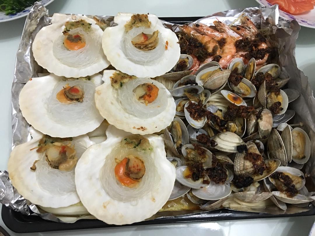 蒜蓉海鲜蔬菜大咖