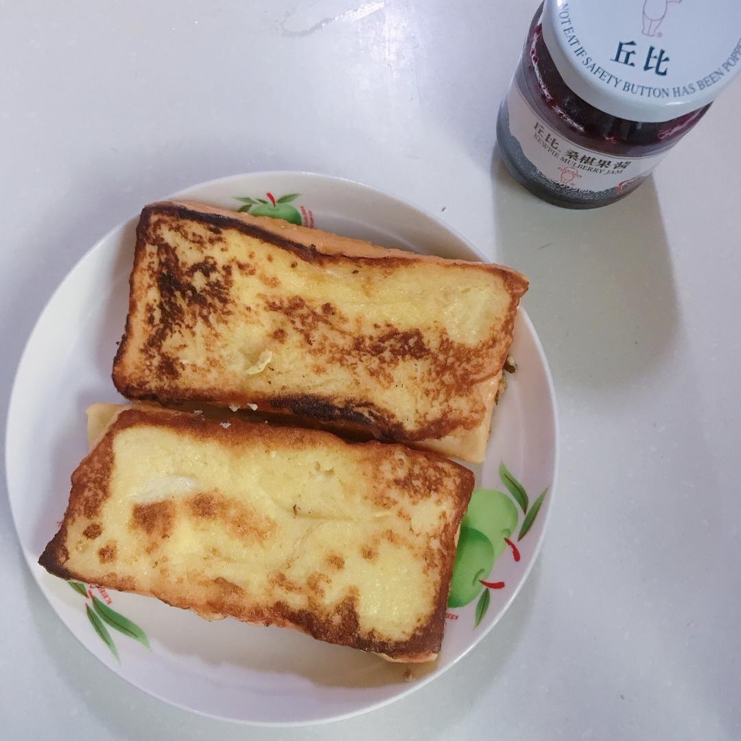 十分钟快手早餐【港式火腿西多士】