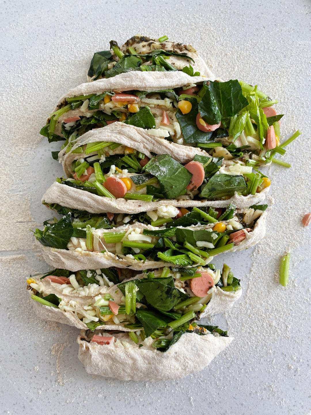 免揉面的全麦恰巴塔扭扭棒