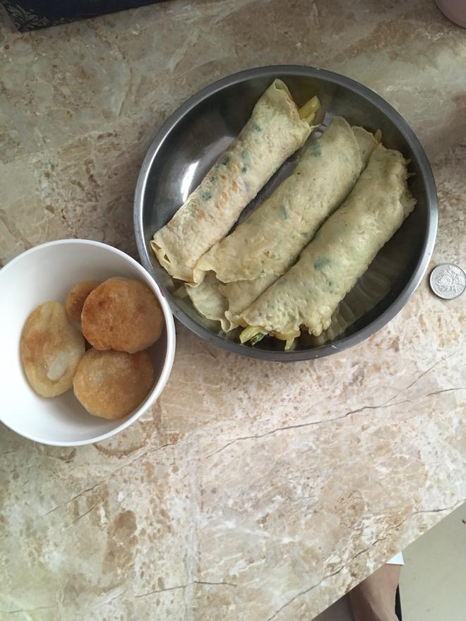 土豆丝鸡蛋卷饼的做法