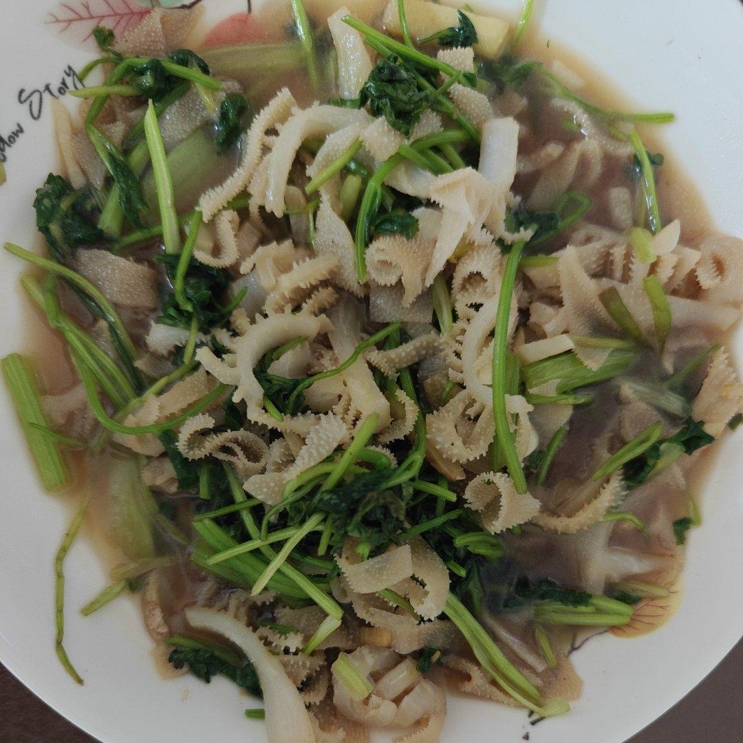 葱油牛百叶