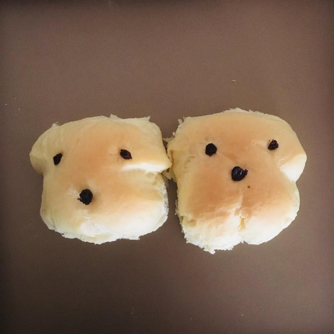 可爱的小狗面包