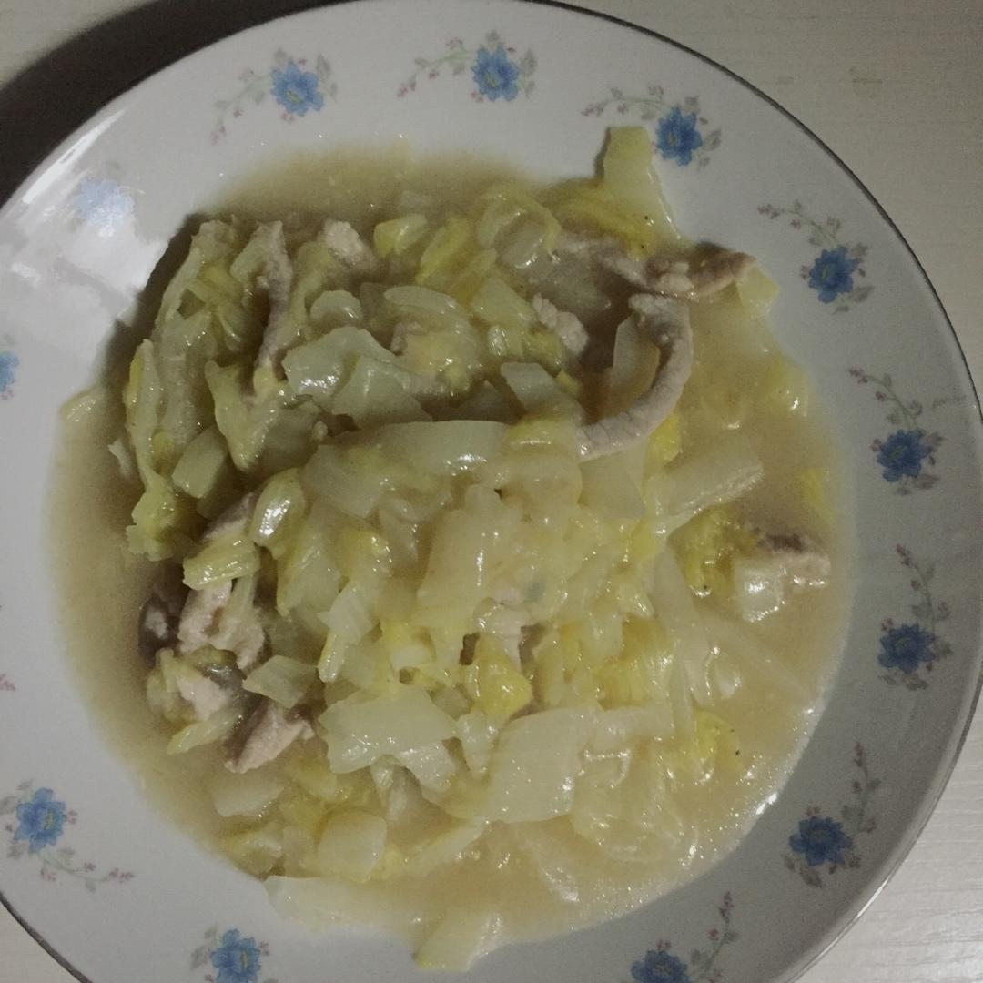 白菜烂糊肉丝