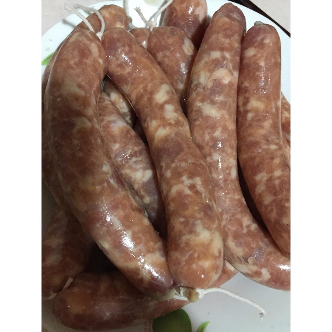 自制广式腊肠（附最快手刮肠衣）