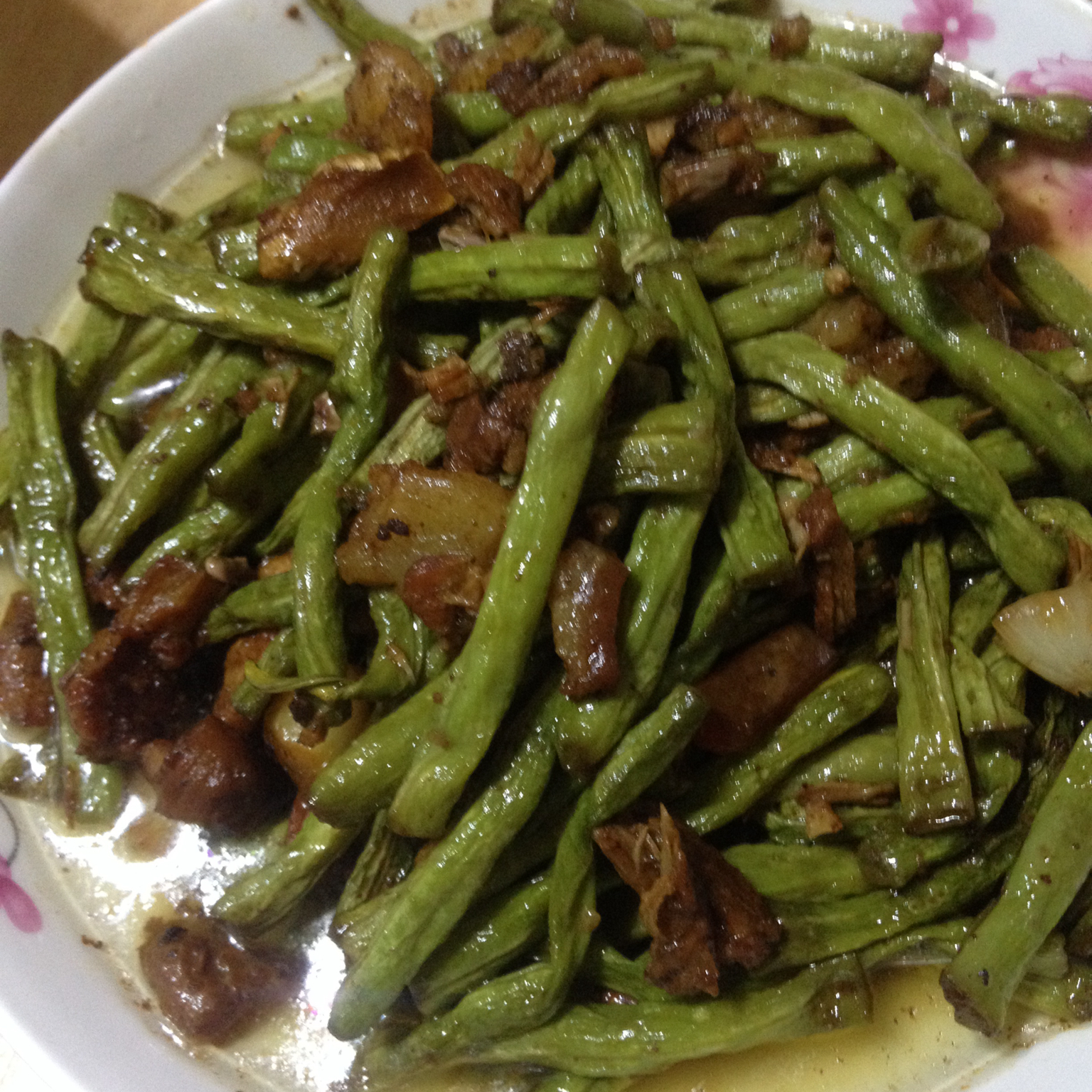 豆角炒肉