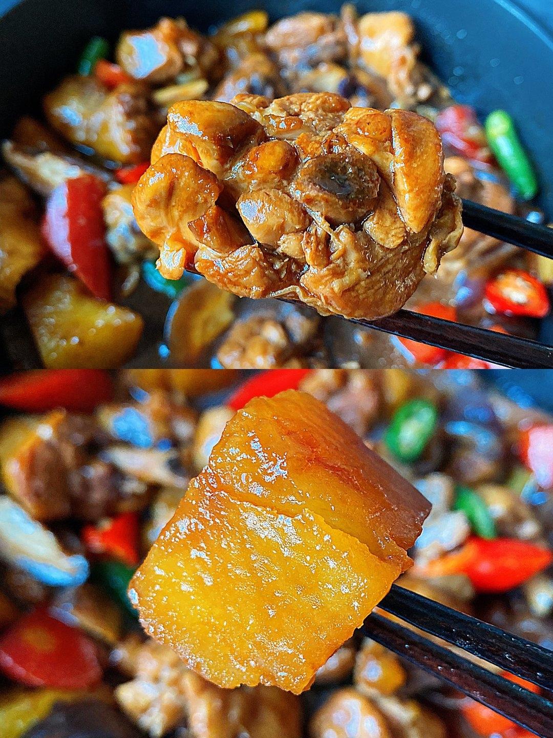 香菇土豆鸡块|马克西姆不粘锅的做法