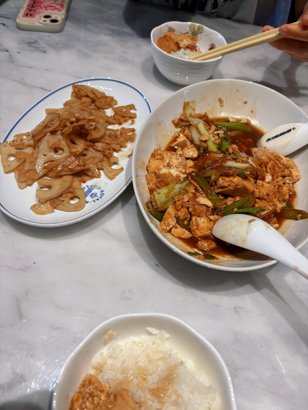 家常葱烧豆腐