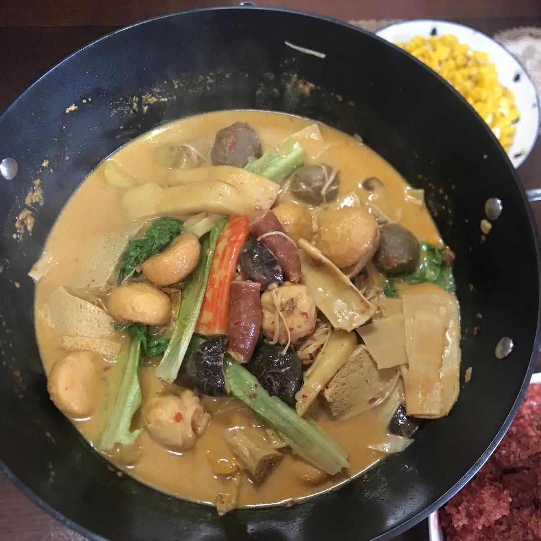 自制牛奶麻辣烫