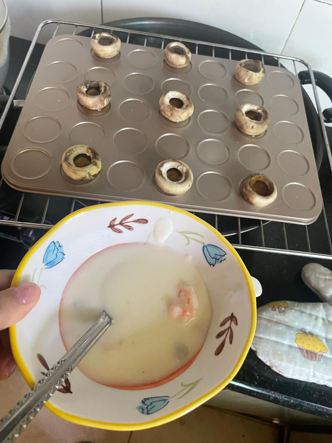 奶油蘑菇汤 一人份牛奶版