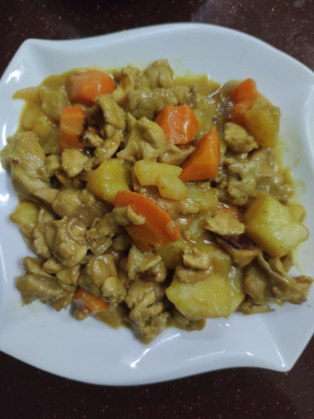 咖喱鸡（鸡胸肉版）