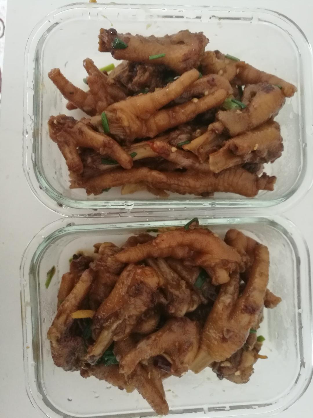 香辣烧鸡爪