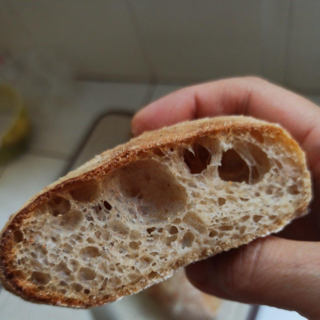 意大利恰巴塔初体验｜无糖少油面包｜波兰种｜大水量