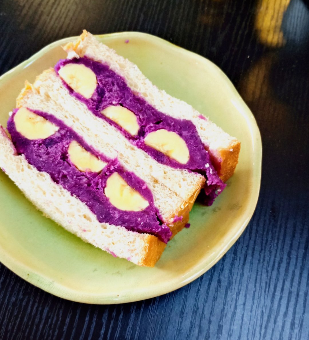 紫薯香蕉三明治