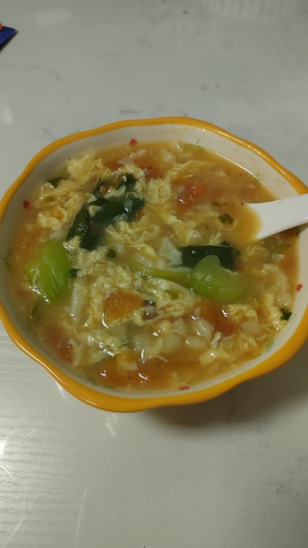 简单早餐-疙瘩汤