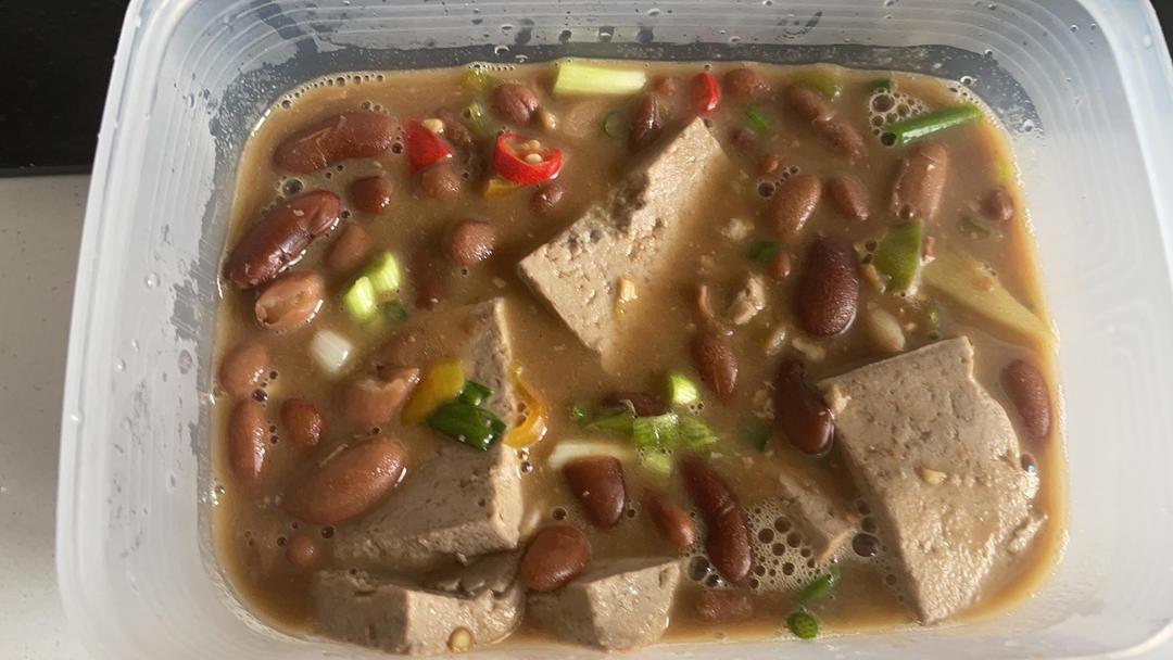 红腰豆米煮豆花
