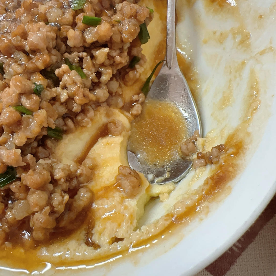 比布丁还要嫩，老少皆宜的肉沫蒸蛋