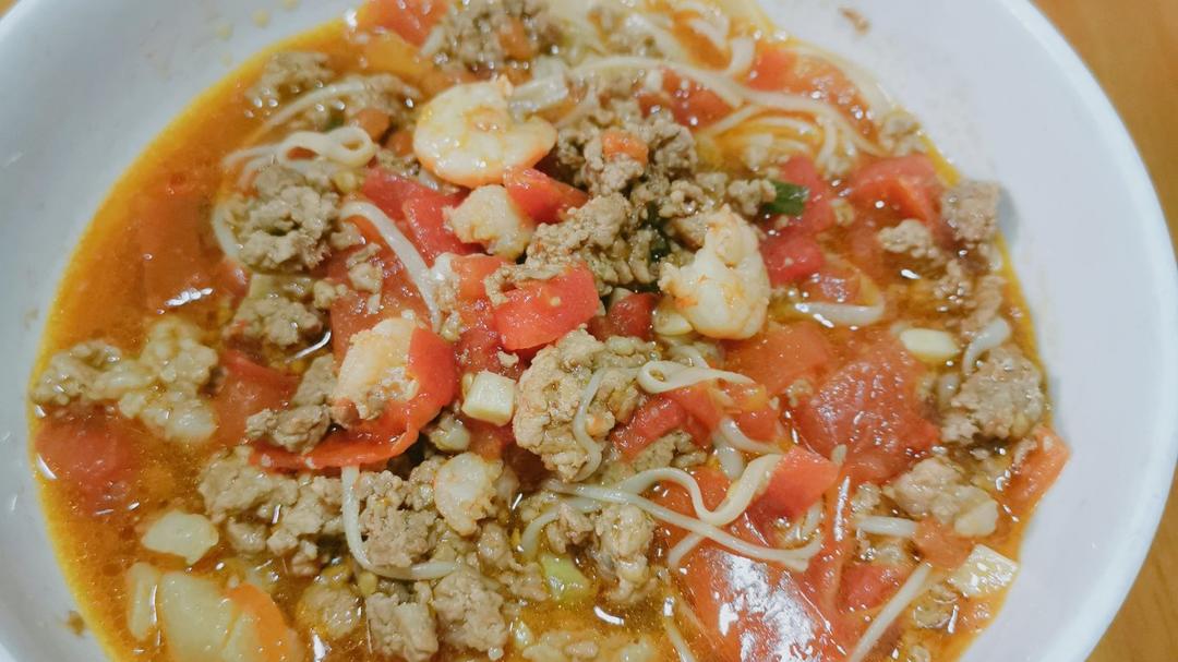 恨不得抱着锅舔的番茄鸡蛋面