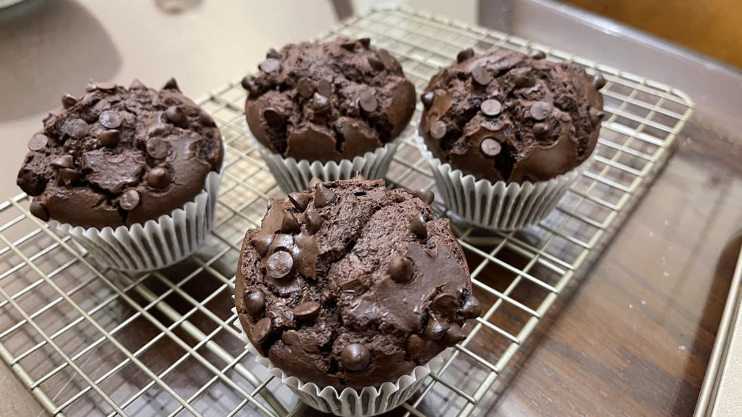 在家做巧克力蘑菇头麦芬蛋糕🍫