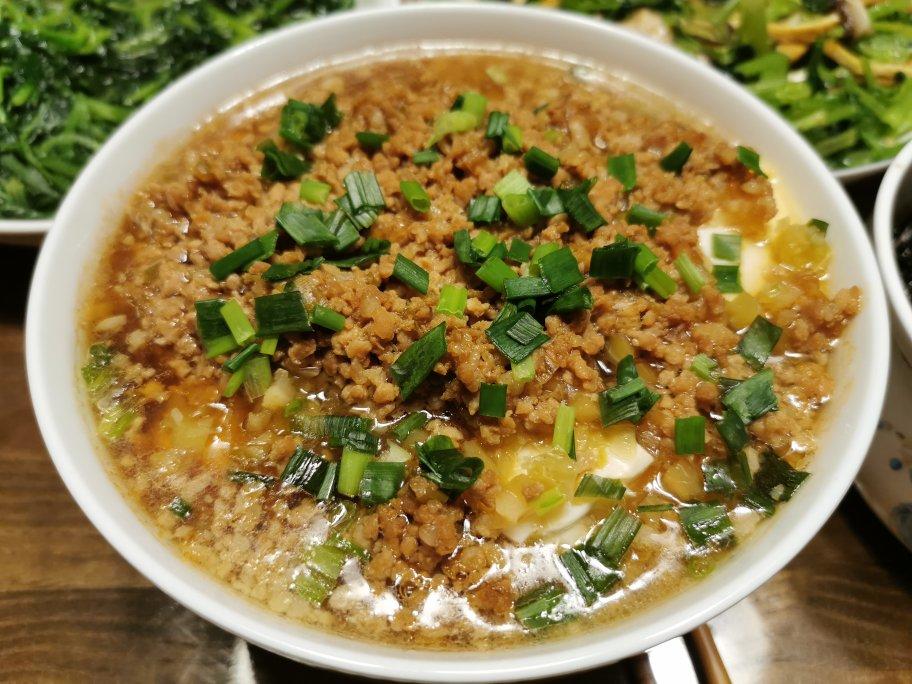 榨菜肉末蒸豆腐