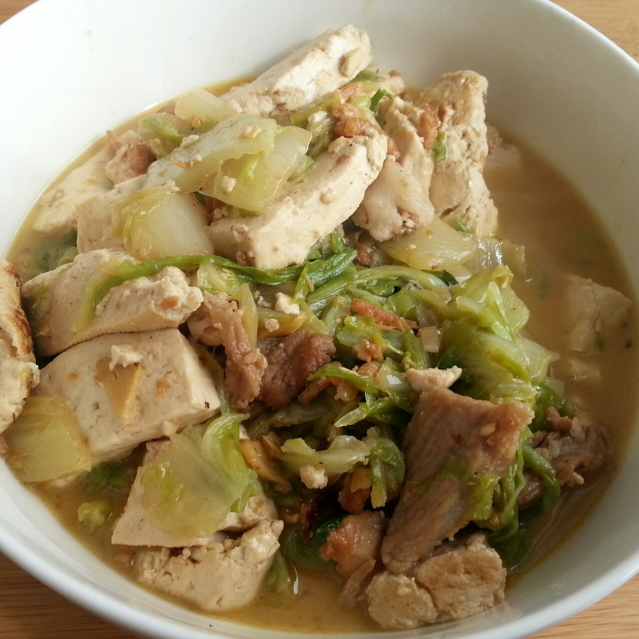白菜炖豆腐