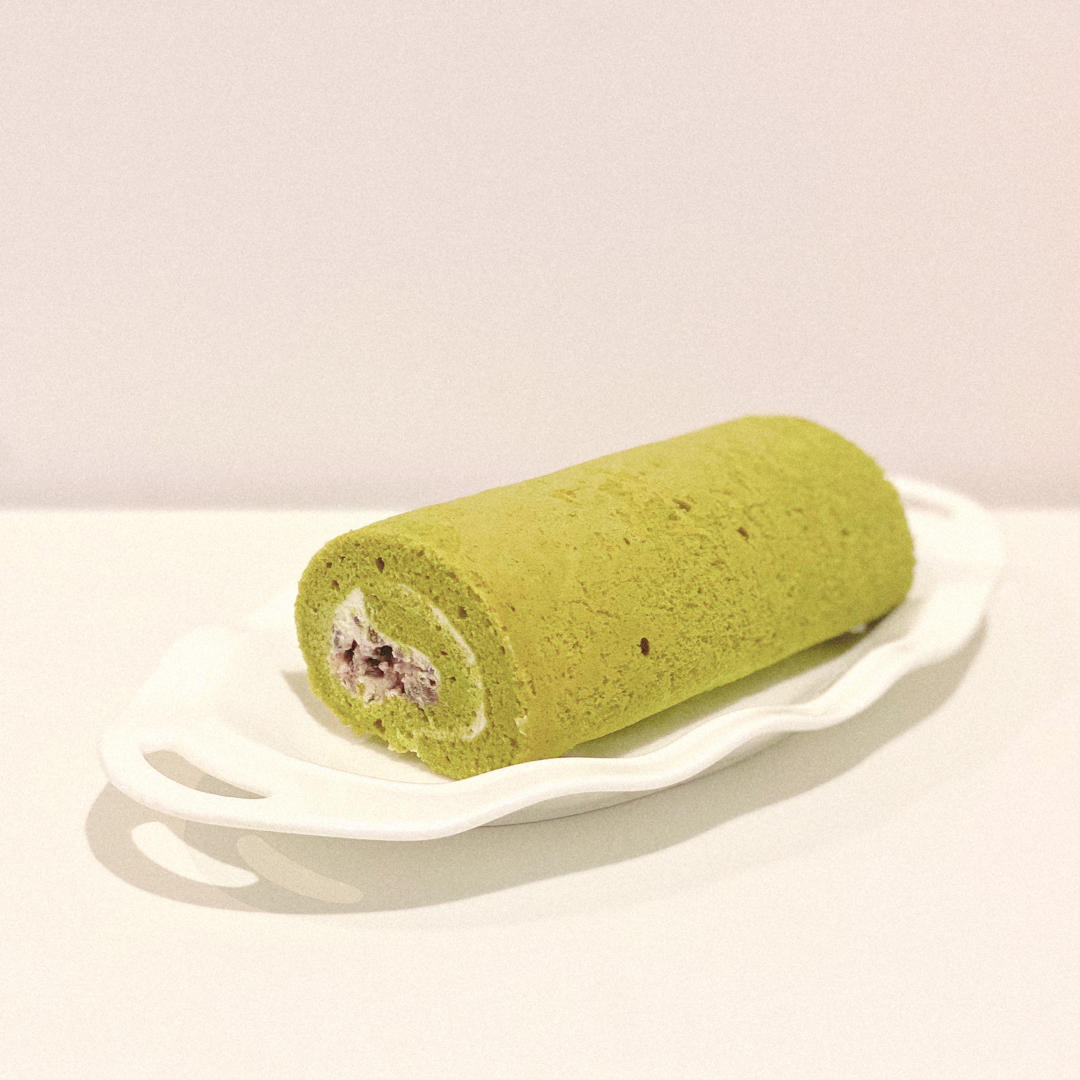 抹茶红豆蛋糕卷