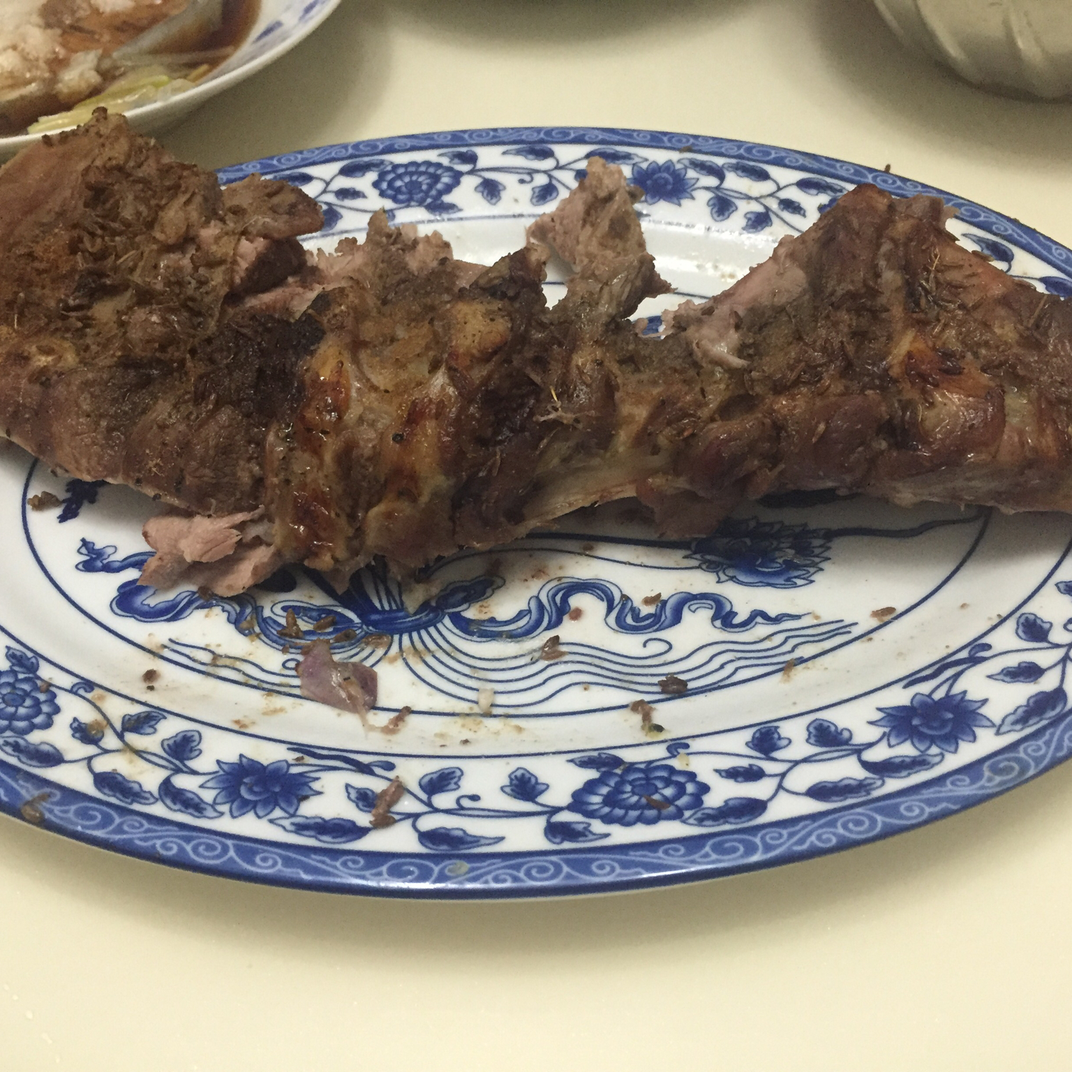 孜然蒜香烤羊腿