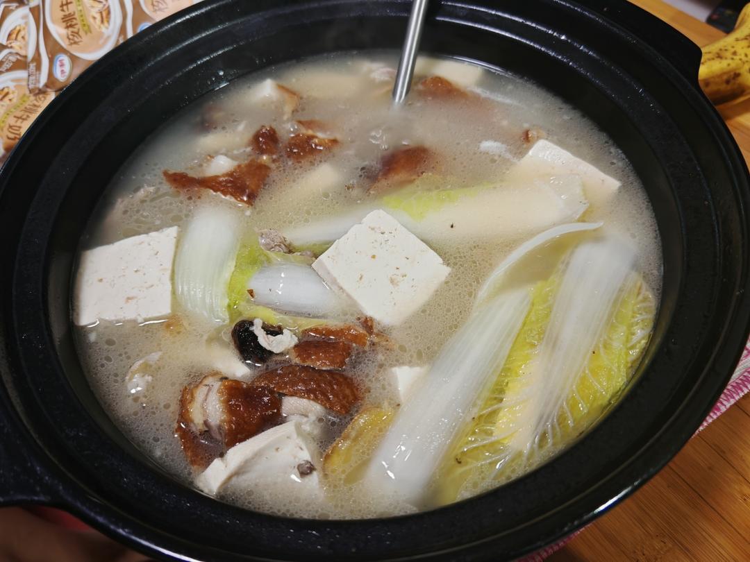 奶白鸭架汤（烤鸭）