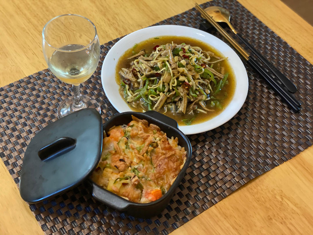 茭白炒鳝丝