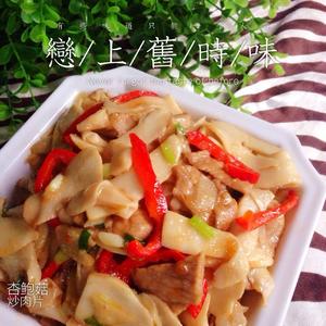 杏鲍菇炒肉片的做法 步骤5