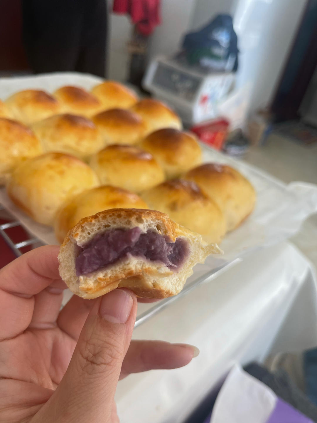 奶黄小餐包-一次发酵超好吃（附快手奶黄馅制作方法）
