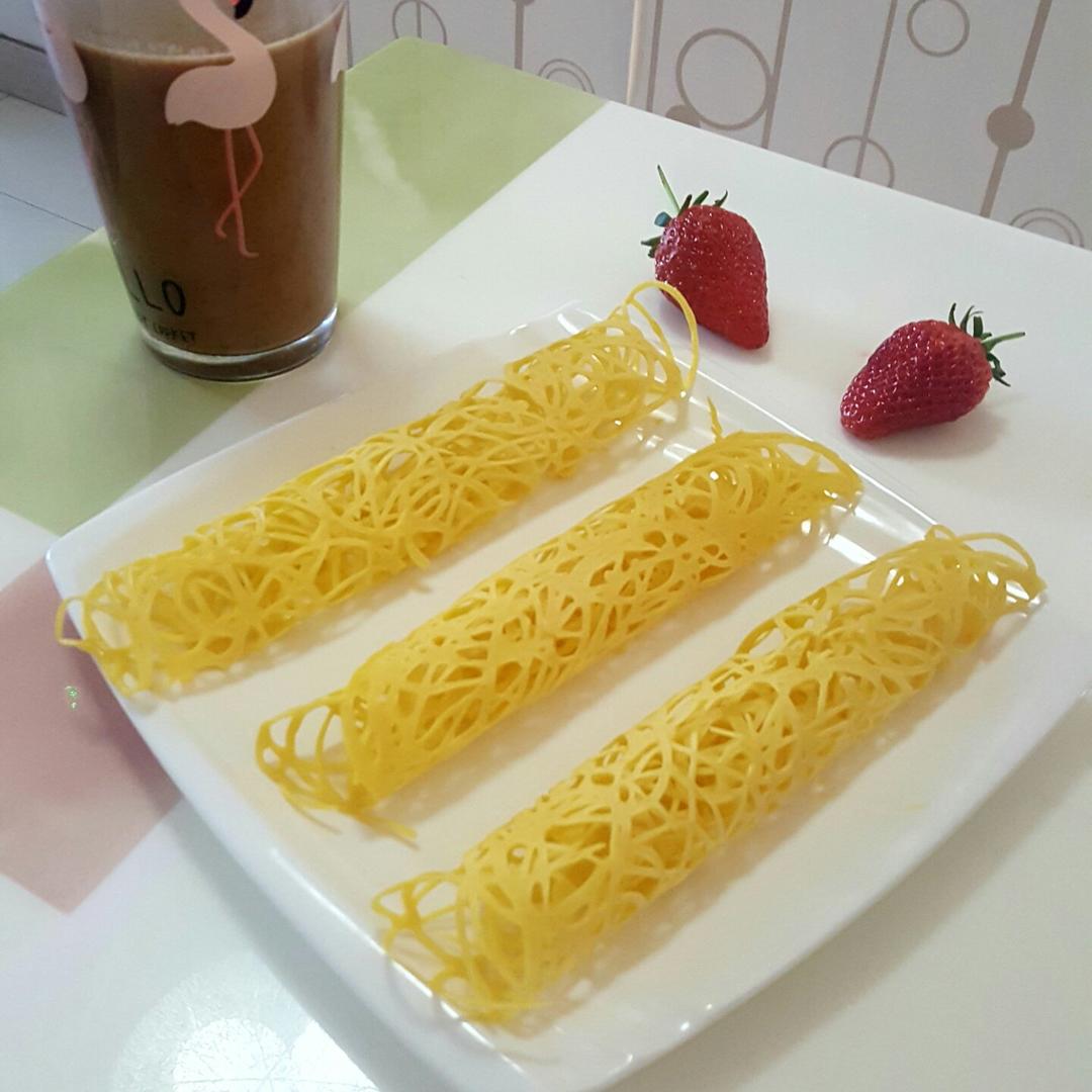 高颜值鸡蛋蕾丝网饼