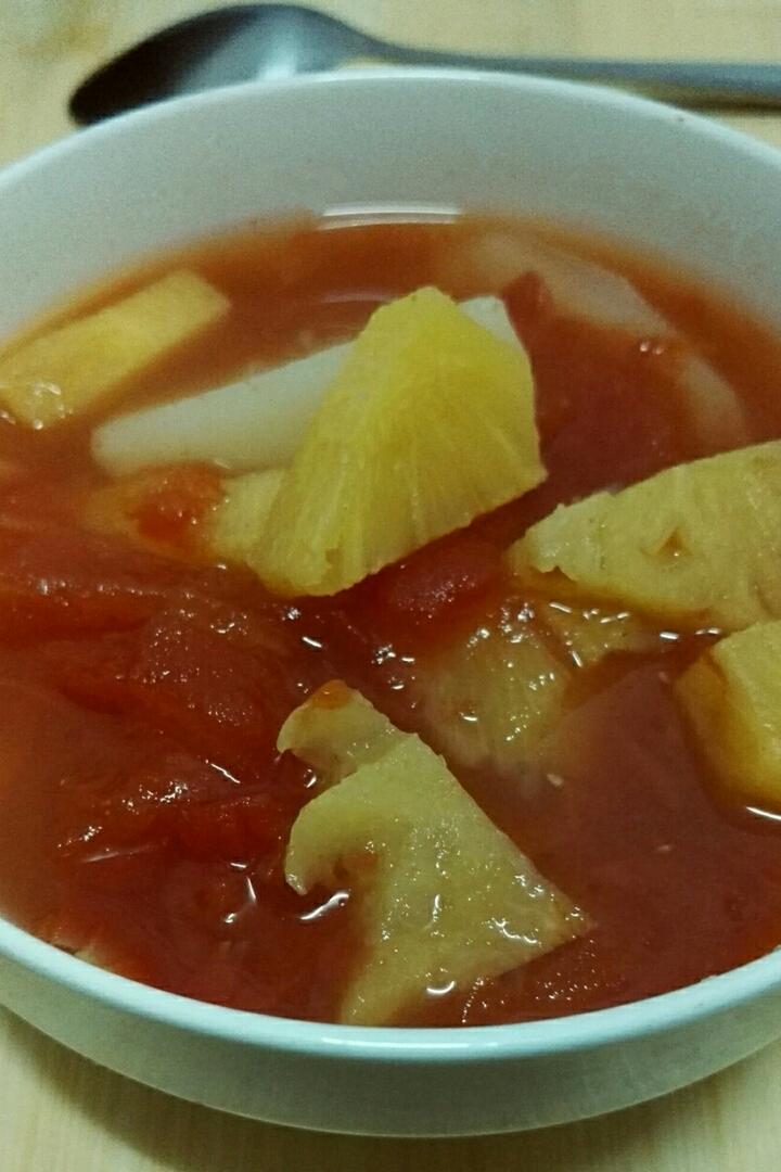番茄菠萝土豆酸甜汤