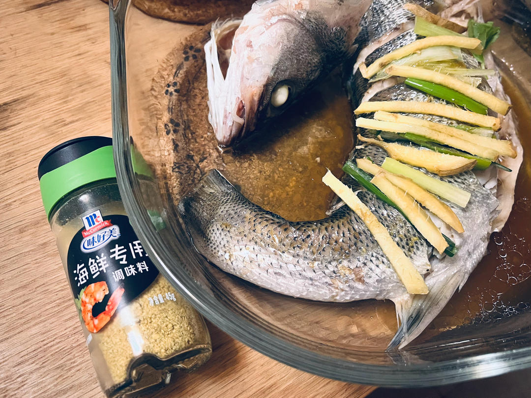 超快手懒人海鲜清蒸鱼🐟