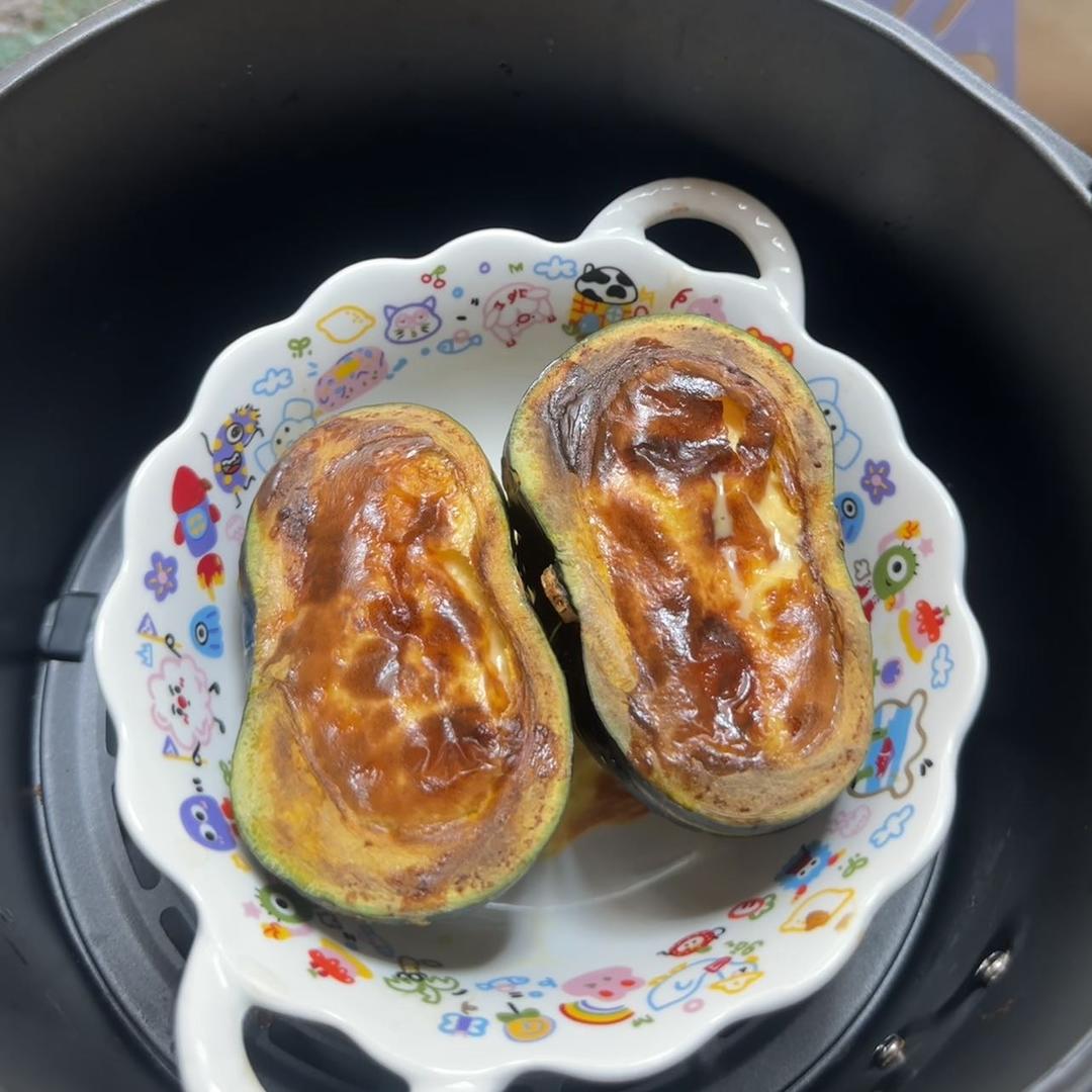 烤🎃贝贝南瓜牛奶鸡蛋布丁(空气炸锅版)低热