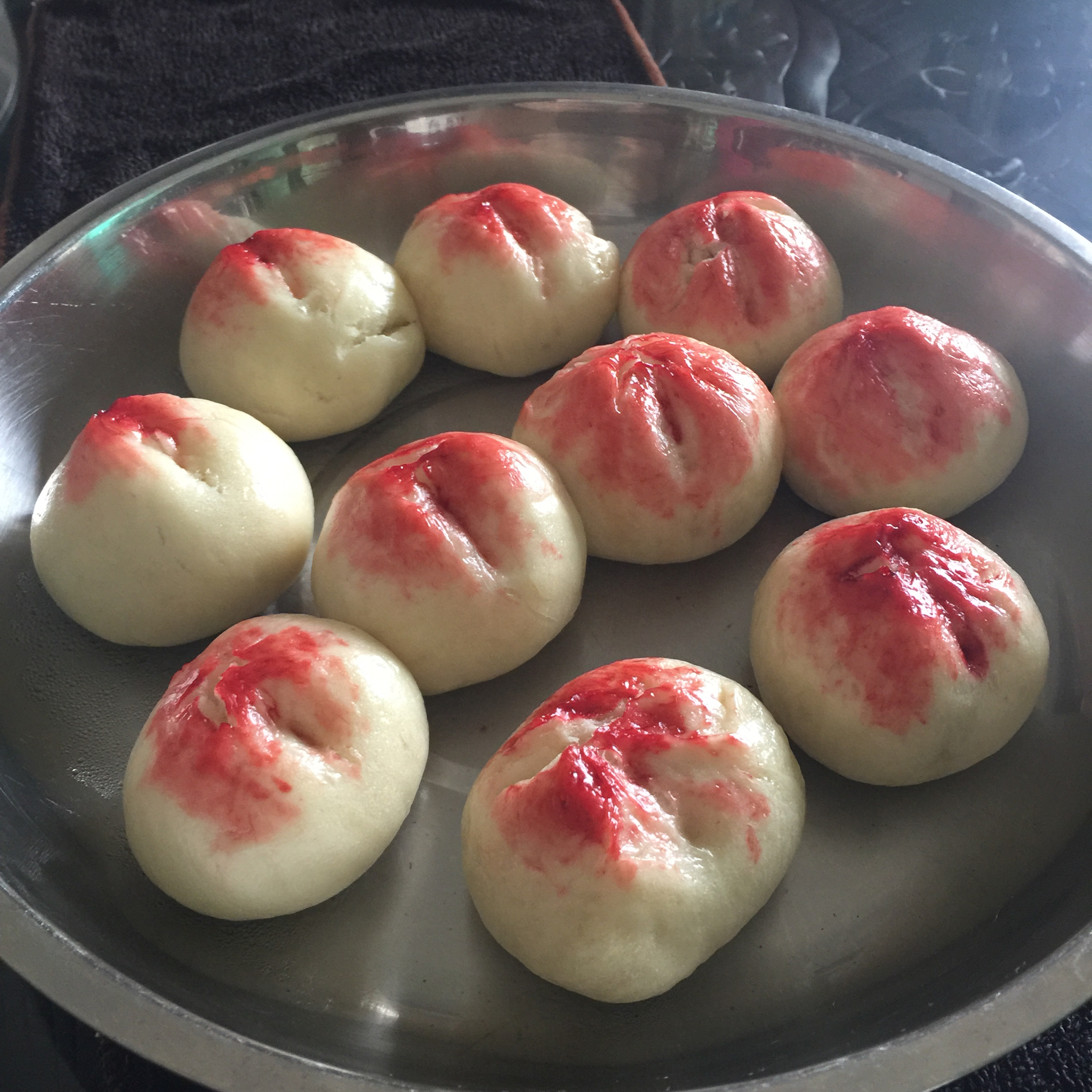 寿桃的制作方法