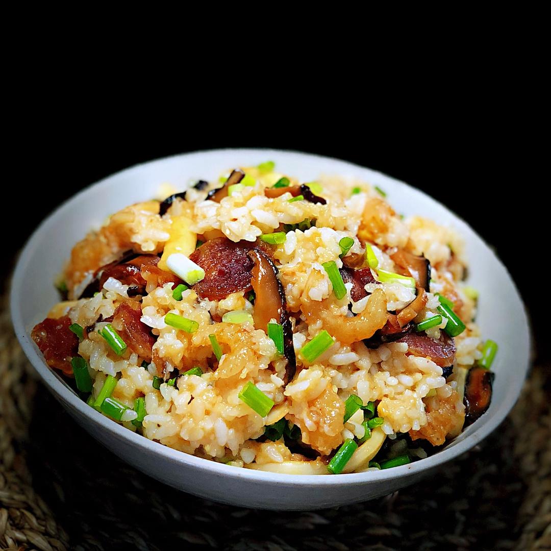 鹏妈在奔跑做的客家糯米饭