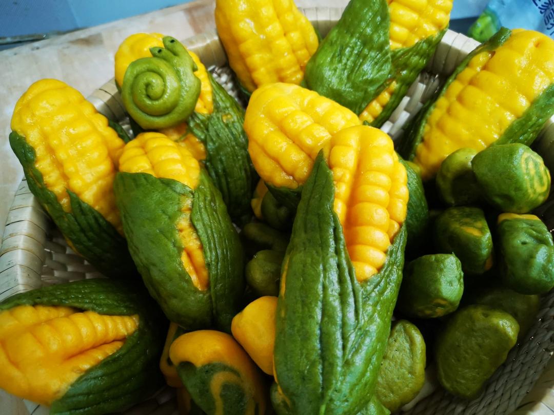 菠菜汁加了它 馒头颜色翠绿不变色 附细节视频详解