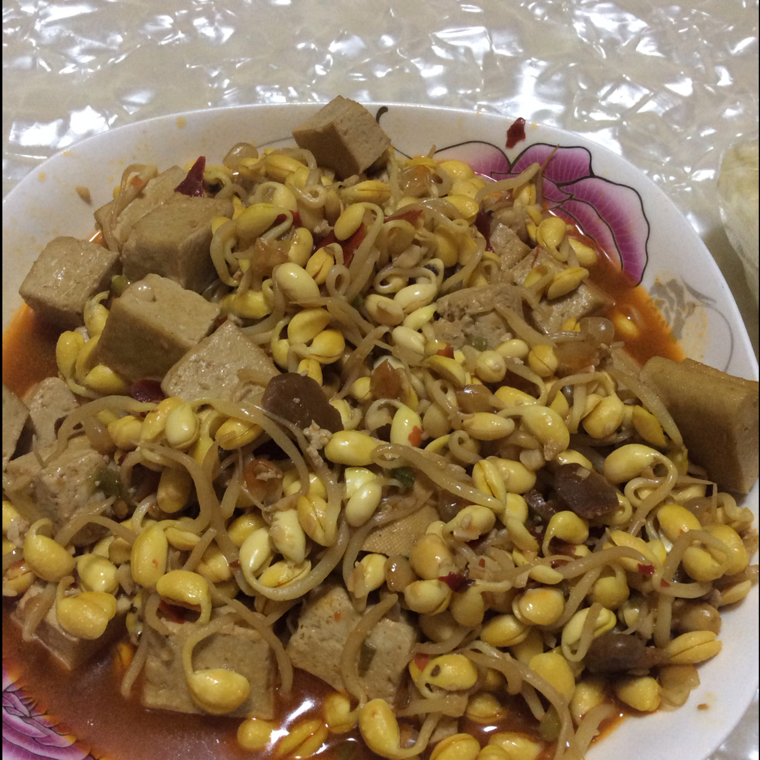 豆瓣豆芽炒豆腐