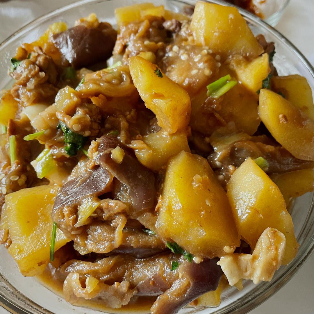 黯然销魂之 东北土豆炖茄子