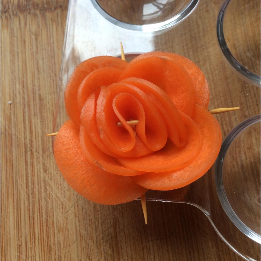 莉雅宝做的胡萝卜花