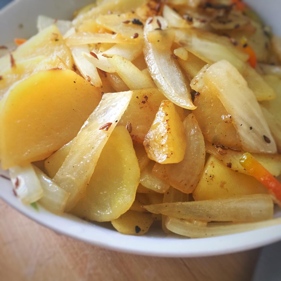孜然洋葱土豆片